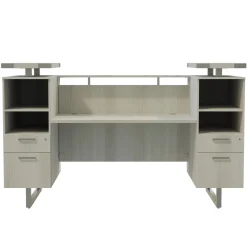 Mirella Reception Desk w/ Glass Countertop - 78