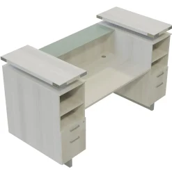 Mirella Reception Desk w/ Glass Countertop - 78