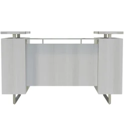 Mirella Reception Desk w/ Glass Countertop - 78
