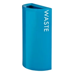 Mixx Recycle and Trash Receptacle, 1/2-Round - 23 Gallon
