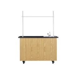 Mobile Biology Lab Demonstration Table with Sink