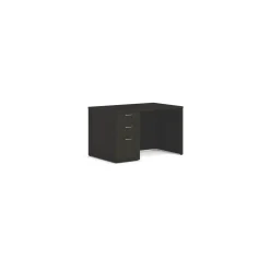 Mod Compact Single Pedestal Desk - 48"W x 30"D