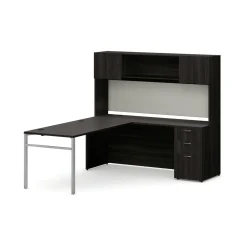 Mod L-Shaped Workstation w/ Hutch - 84