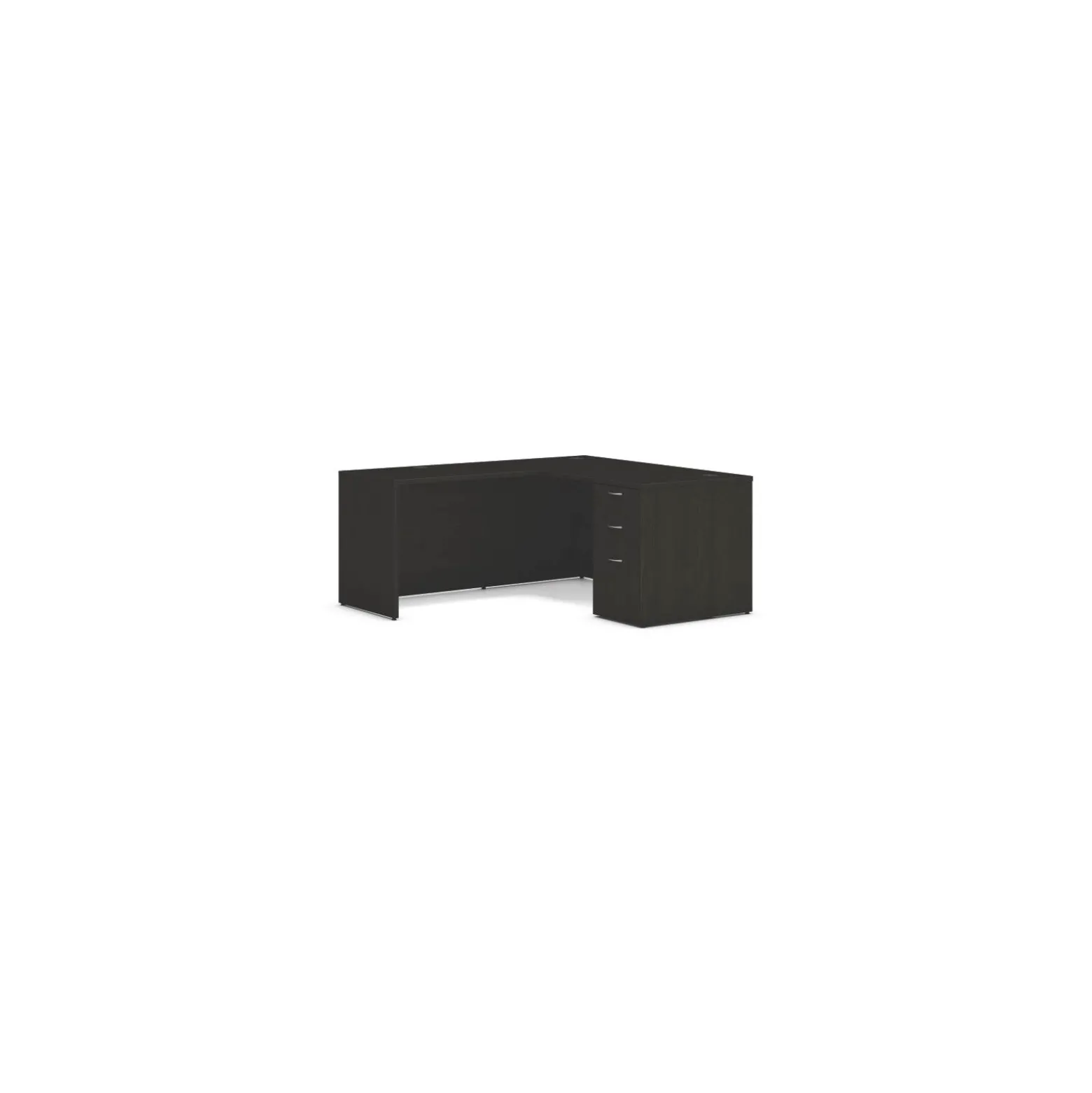 Mod Single Pedestal L-Shaped Desk - 60"W x 66"D