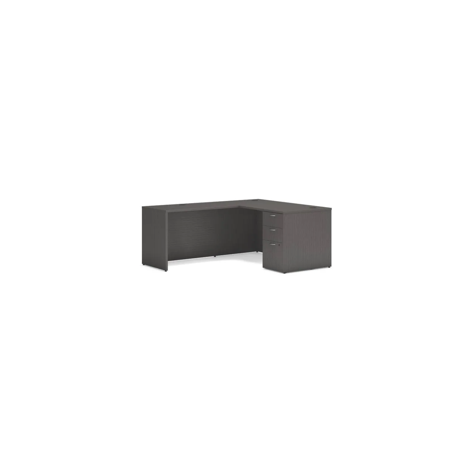 Mod Single Pedestal L-Shaped Desk - 60"W x 66"D