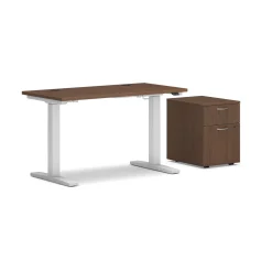 Mod Standing Table Desk w/ Mobile Pedestal - 48"W x