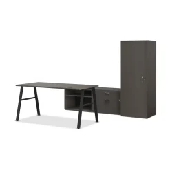 Mod Table Desk w/ A-Legs and Storage Set