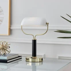 Modern Banker's Lamp w/ USB Port - 15