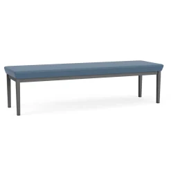 New Castle Steel 3 Seat Bench with Standard Upholstery