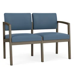 New Castle Steel 2 Seat Sofa with Standard Upholstery