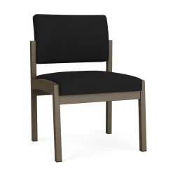 New Castle Steel Armless Guest Chair with Standard Upholstery