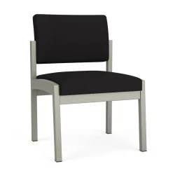 New Castle Steel Armless Guest Chair with Standard Upholstery