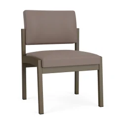 New Castle Steel Armless Guest Chair with Standard Upholstery