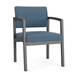 New Castle Steel Guest Chair with Standard Upholstery