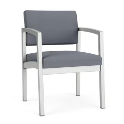 New Castle Steel Guest Chair with Standard Upholstery