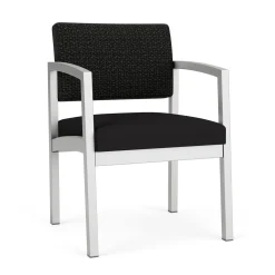 New Castle Steel Guest Chair with Designer Upholstery