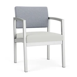 New Castle Steel Guest Chair with Designer Upholstery