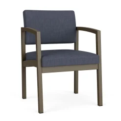 New Castle Steel Guest Chair with Designer Upholstery