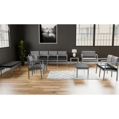 New Castle Steel Guest Chair with Designer Upholstery