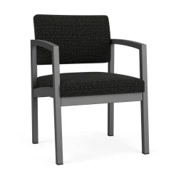 New Castle Steel Guest Chair with Designer Upholstery