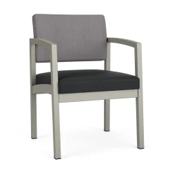 New Castle Steel Guest Chair with Designer Upholstery