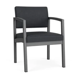 New Castle Steel Guest Chair with Designer Upholstery