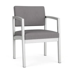 New Castle Steel Guest Chair with Designer Upholstery