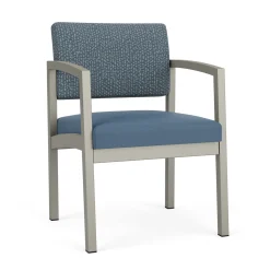 New Castle Steel Guest Chair with Designer Upholstery