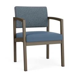 New Castle Steel Guest Chair with Designer Upholstery