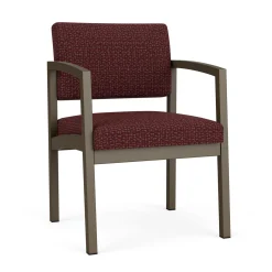 New Castle Steel Guest Chair with Designer Upholstery