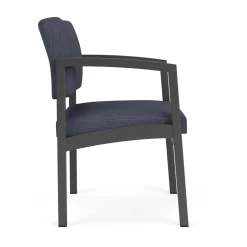 New Castle Steel Guest Chair with Designer Upholstery