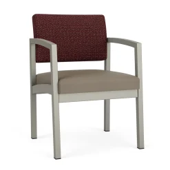 New Castle Steel Guest Chair with Designer Upholstery