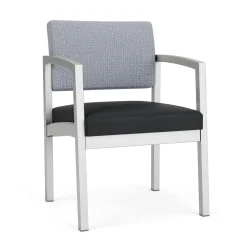 New Castle Steel Guest Chair with Designer Upholstery