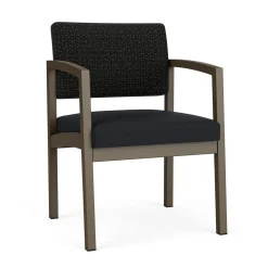 New Castle Steel Guest Chair with Designer Upholstery