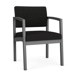 New Castle Steel Guest Chair with Designer Upholstery
