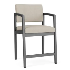 New Castle Steel Hip Chair with Designer Upholstery