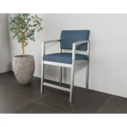 New Castle Steel Hip Chair with Standard Upholstery