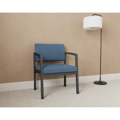 New Castle Steel Oversized Guest Chair with Standard Upholstery