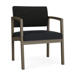 New Castle Steel Oversized Guest Chair with Designer Upholstery