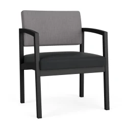 New Castle Steel Oversized Guest Chair with Designer Upholstery