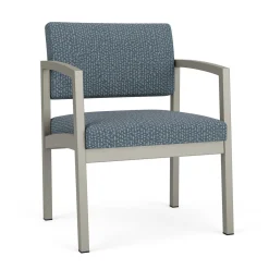 New Castle Steel Oversized Guest Chair with Designer Upholstery