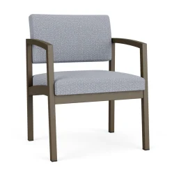 New Castle Steel Oversized Guest Chair with Designer Upholstery