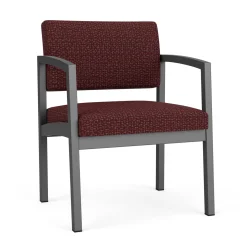 New Castle Steel Oversized Guest Chair with Designer Upholstery