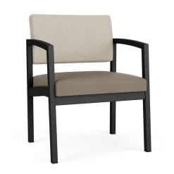 New Castle Steel Oversized Guest Chair with Designer Upholstery