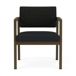 New Castle Steel Oversized Guest Chair with Designer Upholstery