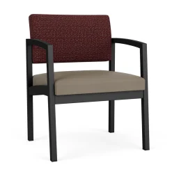 New Castle Steel Oversized Guest Chair with Designer Upholstery
