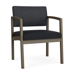 New Castle Steel Oversized Guest Chair with Designer Upholstery