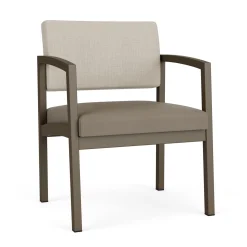 New Castle Steel Oversized Guest Chair with Designer Upholstery