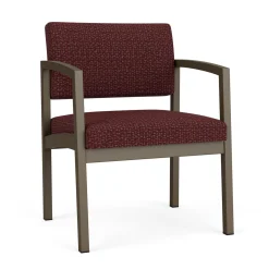 New Castle Steel Oversized Guest Chair with Designer Upholstery