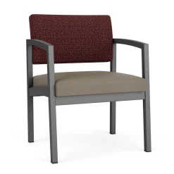 New Castle Steel Oversized Guest Chair with Designer Upholstery